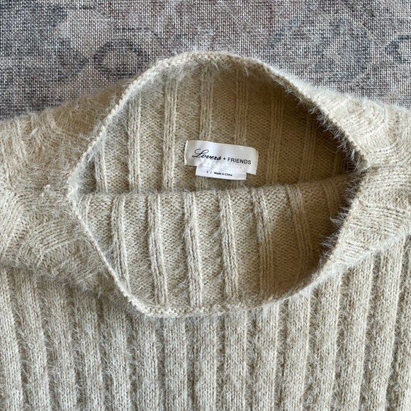 Lovers + Friends Beige Ribbed Lovely Sweater - Picture 6 of 7